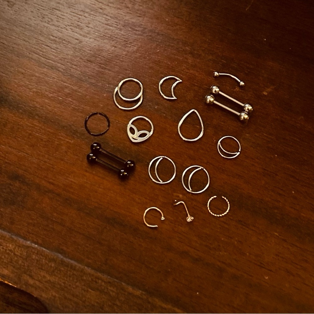 Sold Separately! Jewelry for Piercings- Ask about availability!